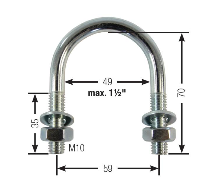 Suevia Befestigungsbügel für Modell 370