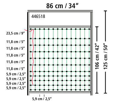 AKO Tür für Elektrozaunnetze 95-125 cm Netze