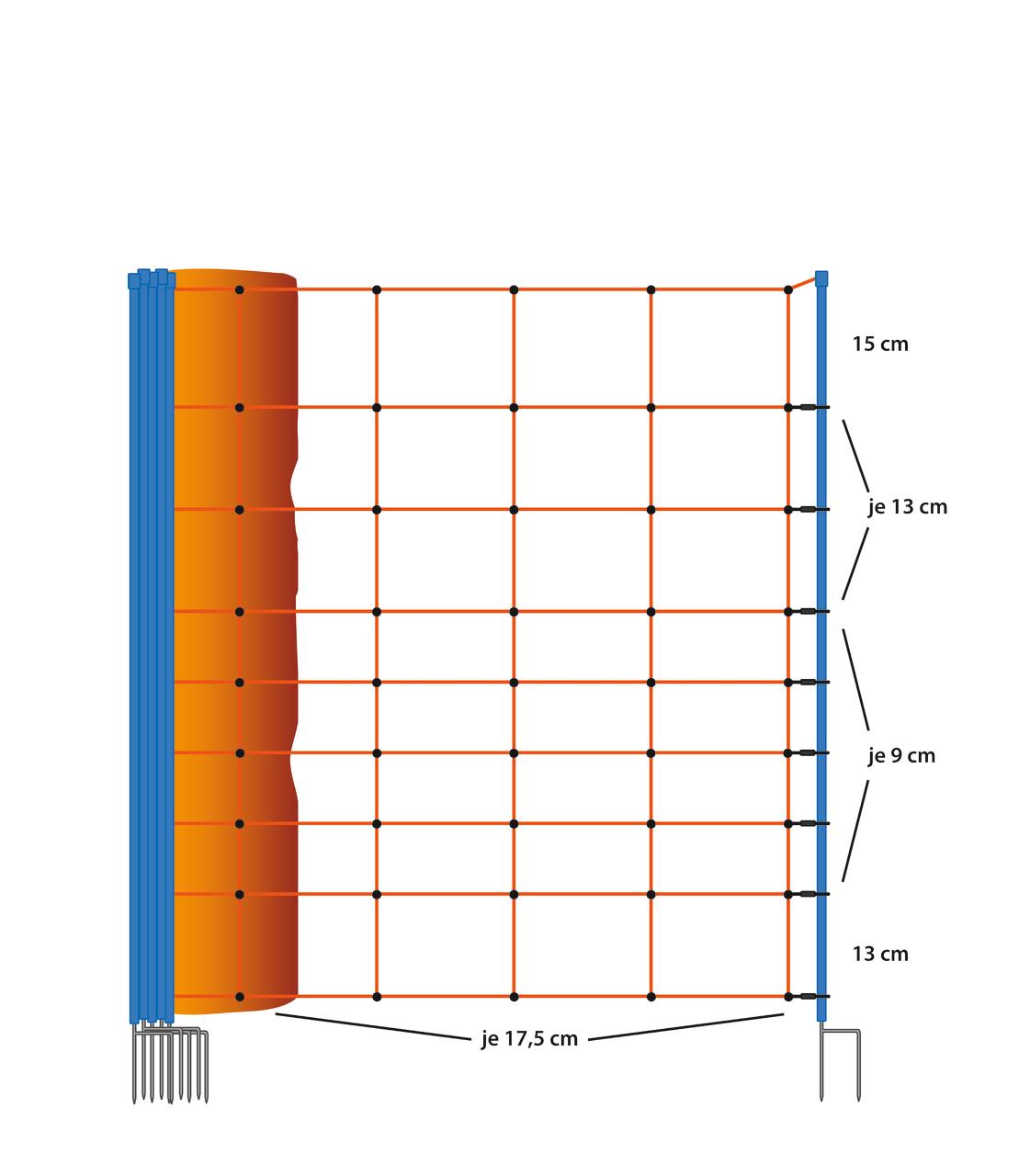 AKO OviNet Premium - Schafnetz, 90 cm, 50 m