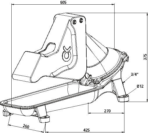 Kerbl Weidepumpe P100 1''