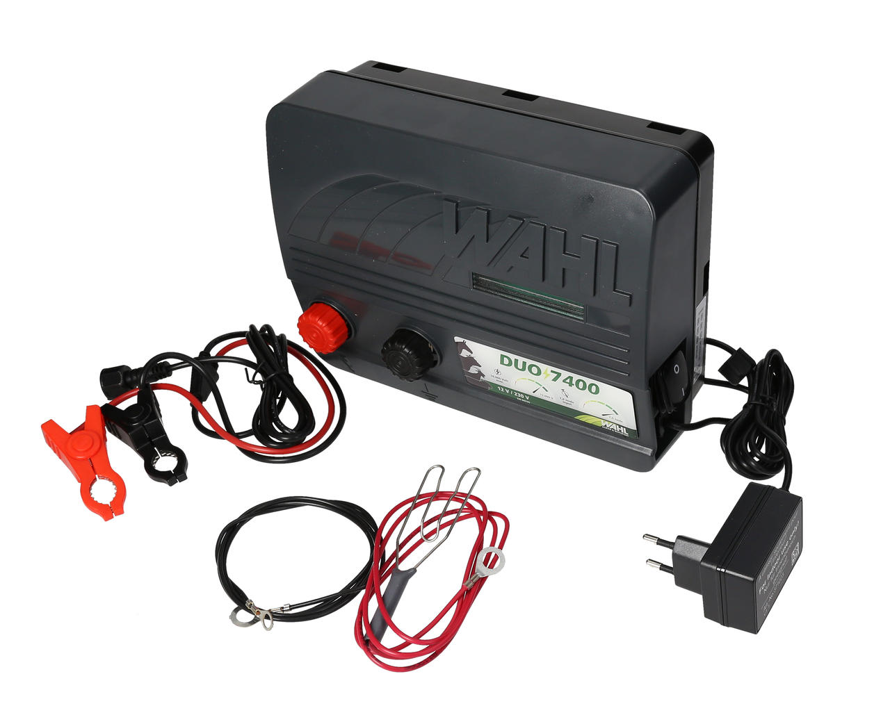 WAHL-Hausmarke DUO 7400 - 12 V / 230 V Weidezaungerät