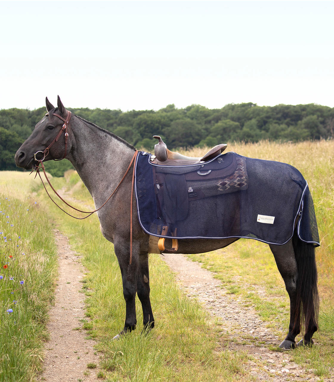 Waldhausen Comfort Fliegen-Ausreitdecke Western