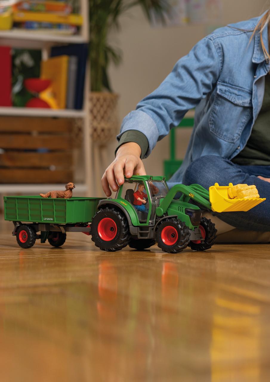 Schleich Traktor mit Anhänger