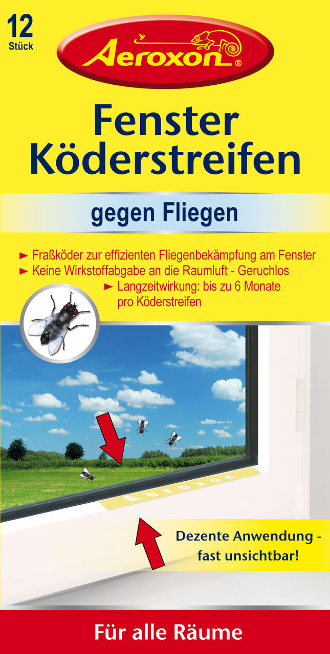 Aeroxon Fenster-Köderstreifen "Transparent"