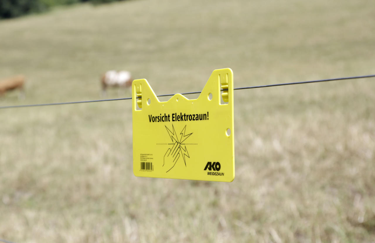 AKO Warnschild "Vorsicht Elektrozaun!"