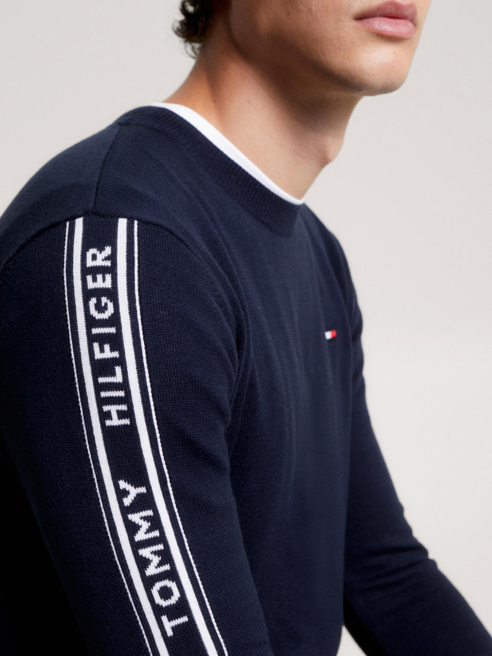 Tommy Hilfiger Men Seattle Jacquard Logo Pullover